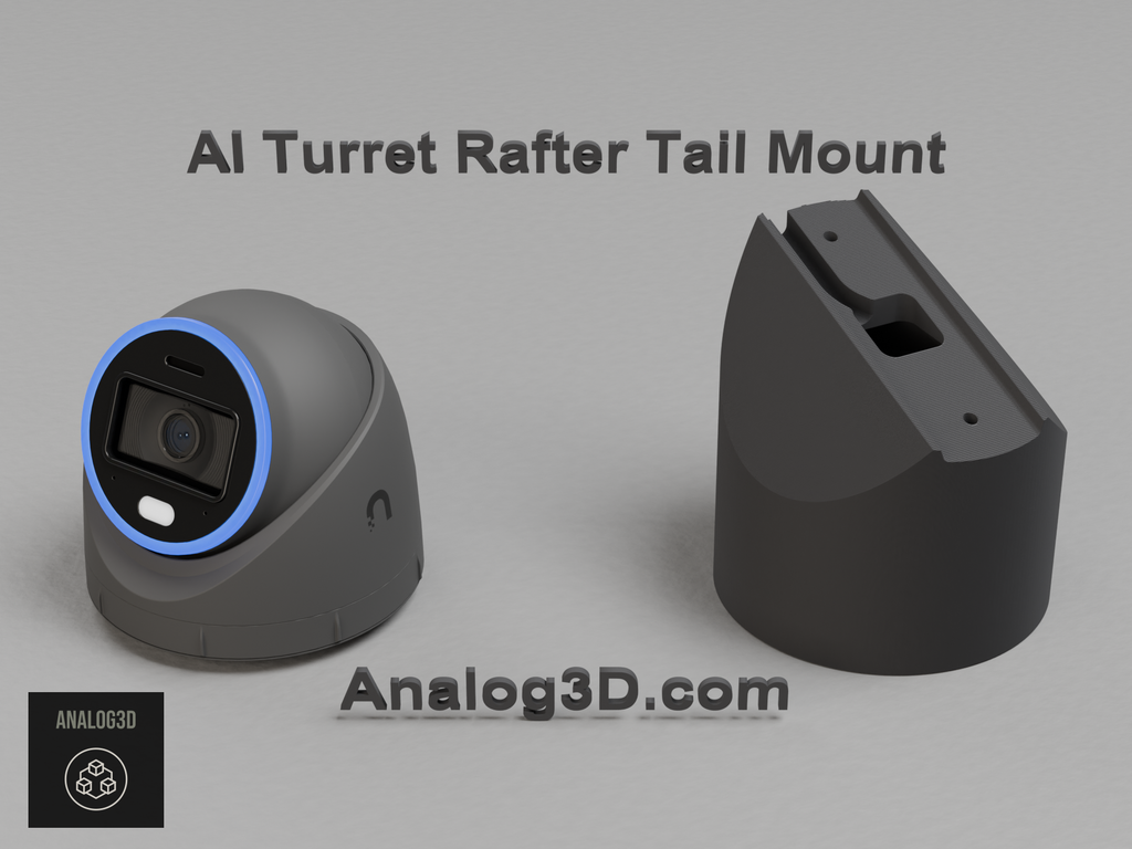 uvc-ai-turret-rafter - carbon PETG product render