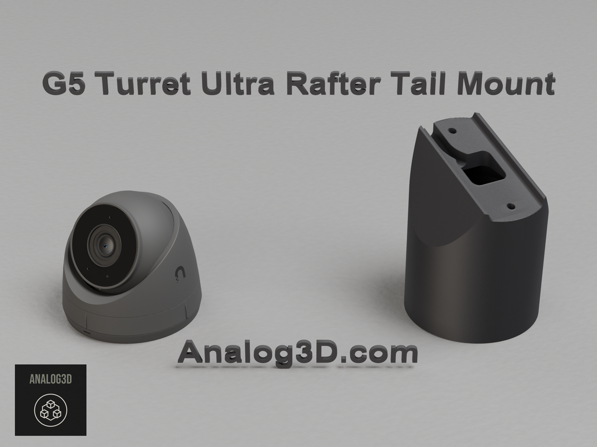 uvc-g5-turret-ultra-rafter - black PETG product render