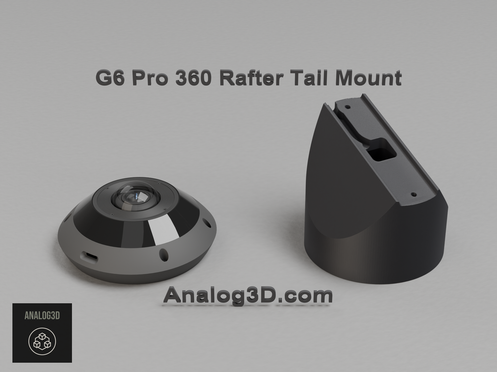 uvc-g6-pro-360-rafter - black PETG product render