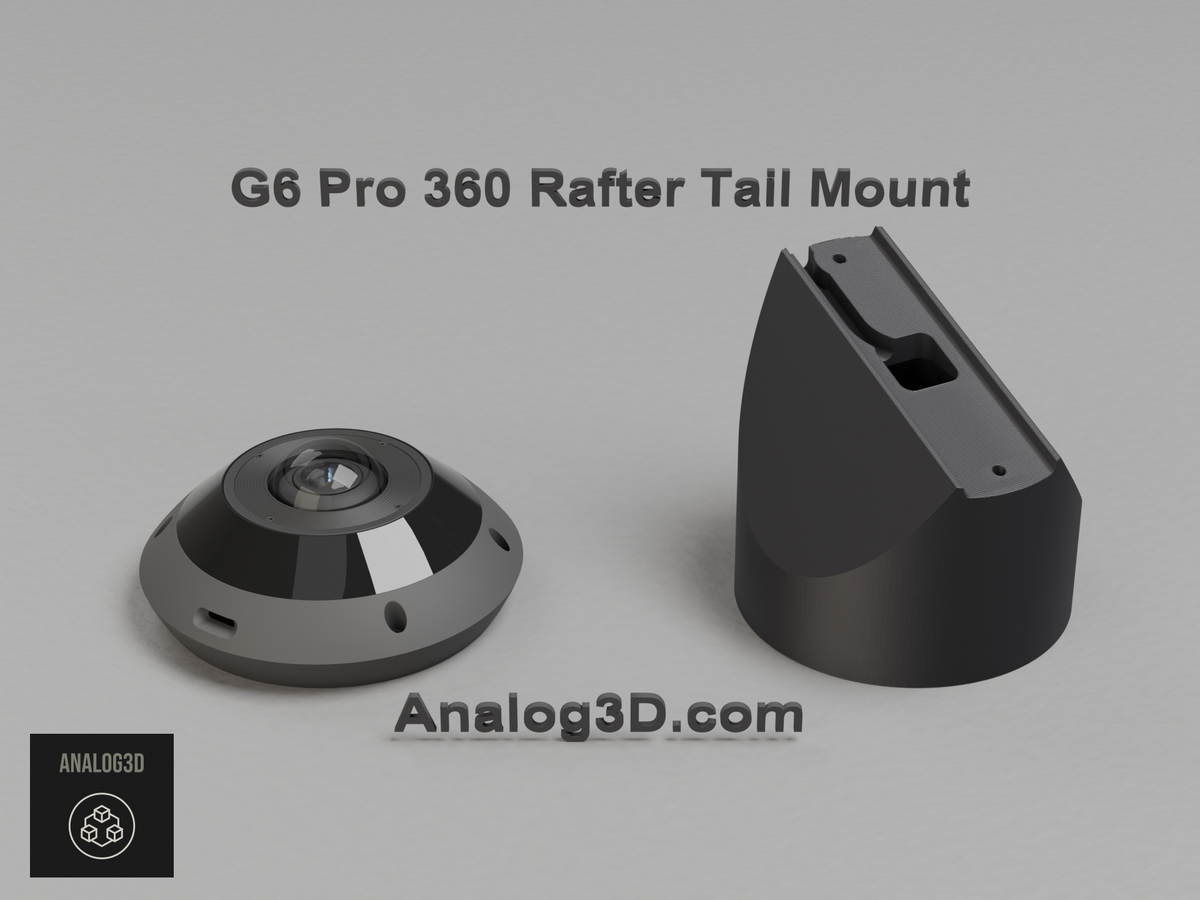 uvc-g6-pro-360-rafter - black PETG product render