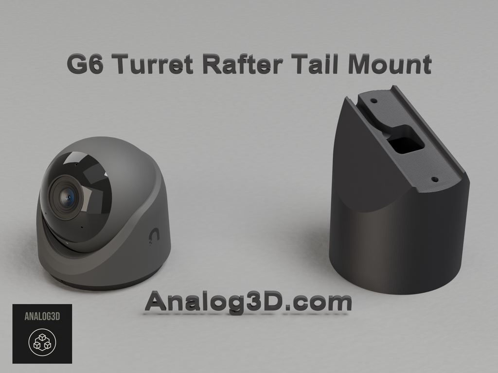 uvc-g6-turret-rafter - black PETG product render