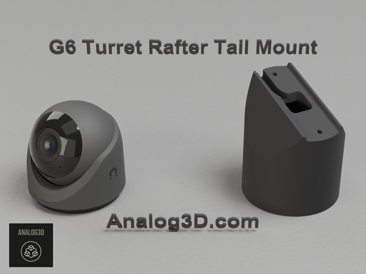 uvc-g6-turret-rafter - carbon PETG product render