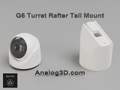 uvc-g6-turret-rafter - white PETG product render
