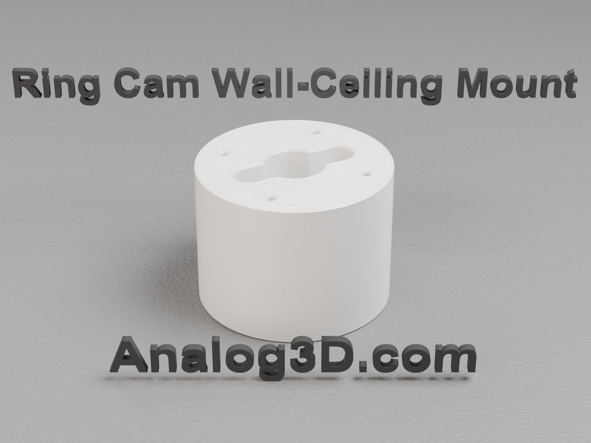 Ring Camera Wall and Ceiling Mount - Spotlight and Outdoor Cam - 2 in, white PETG
