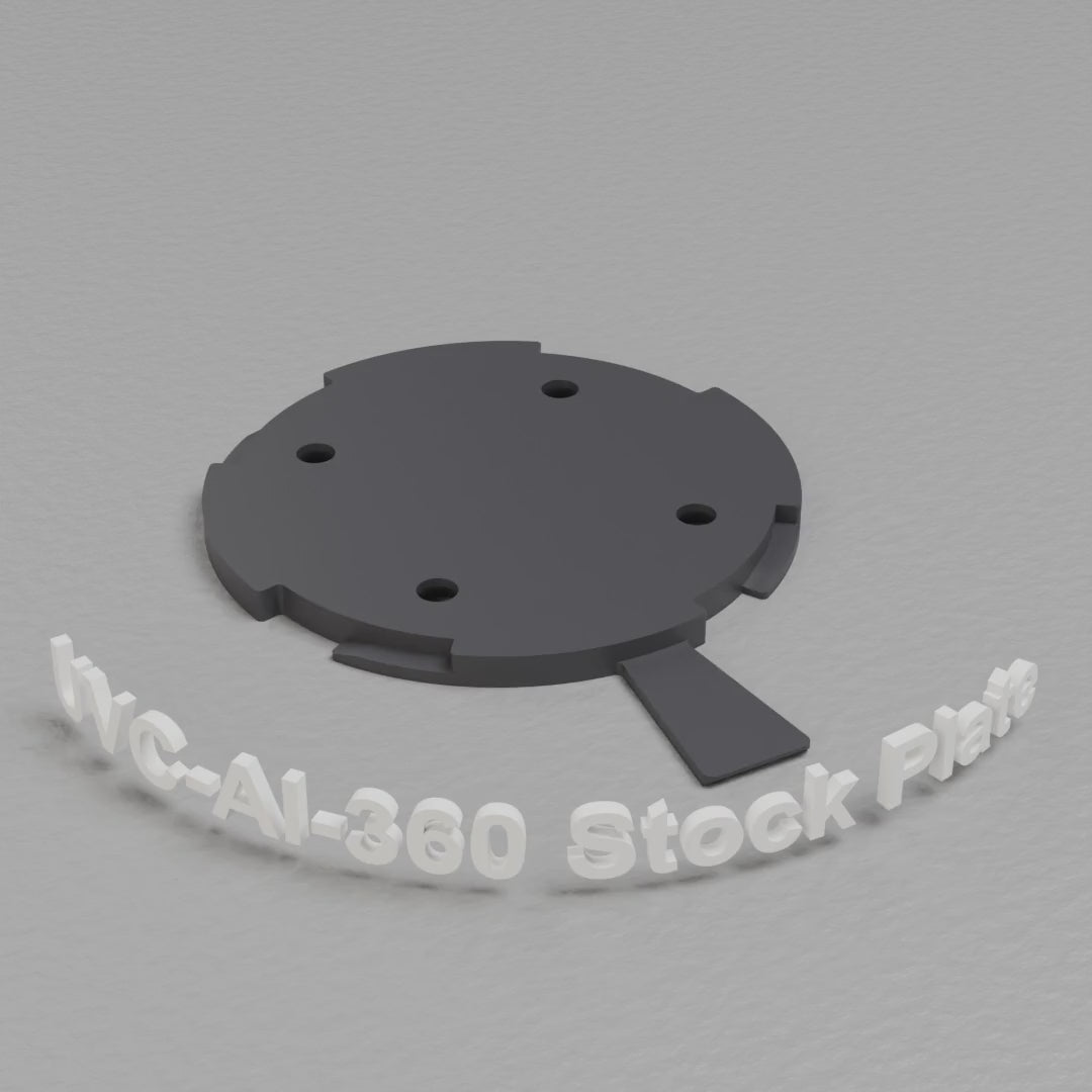 UVC-AI-360 stock mounting plate turntable