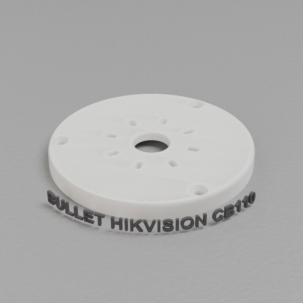 360 turntable of the printed Bullet Hikvision CB110 adapter turntable (CB110)