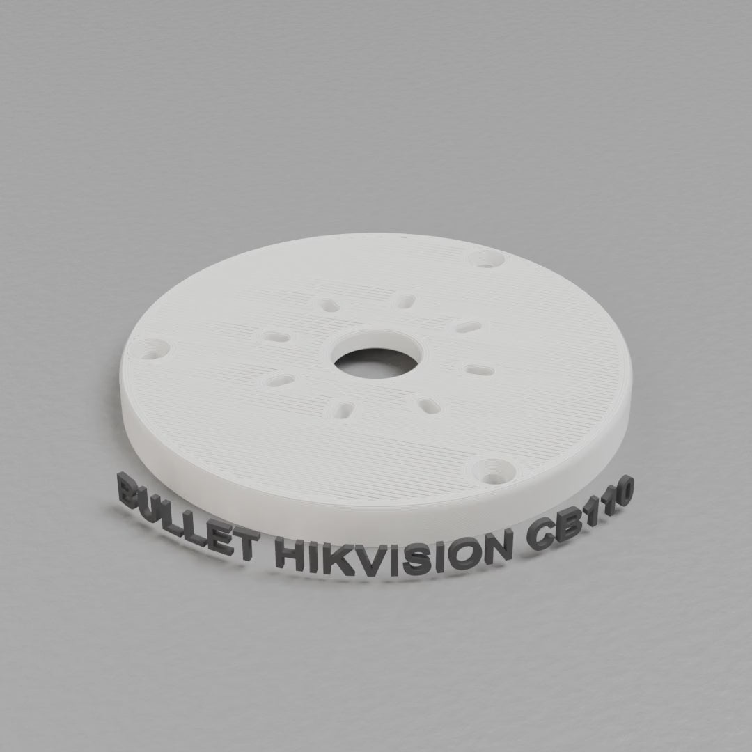 360 turntable of the printed Bullet Hikvision CB110 adapter turntable (CB110)