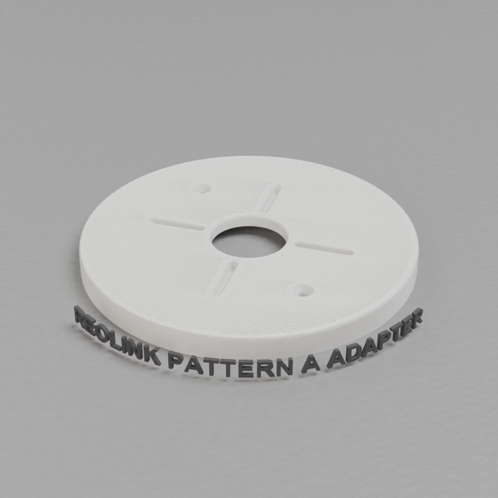 360 turntable of the printed Reolink Pattern A single gang adapter plate