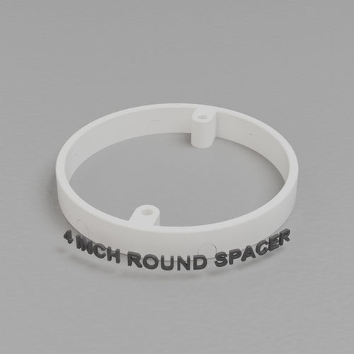 360 turntable of the printed 4 inch round box spacer (white PETG)