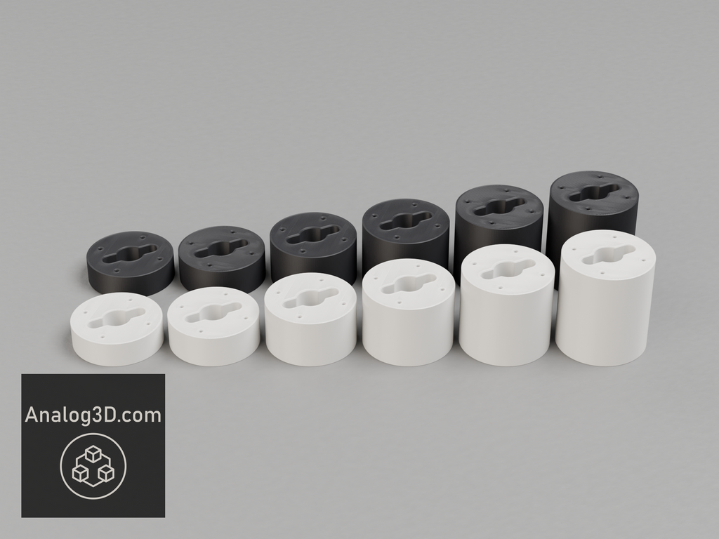 Ring Camera Wall and Ceiling Mount - Spotlight and Outdoor Cam - Short to 3 in extension, white and black PETG