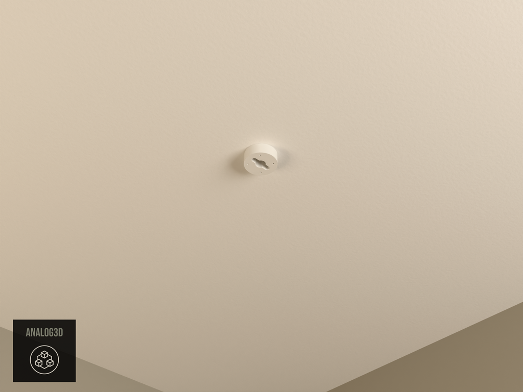Ring Camera Wall and Ceiling Mount installed on a drywall ceiling