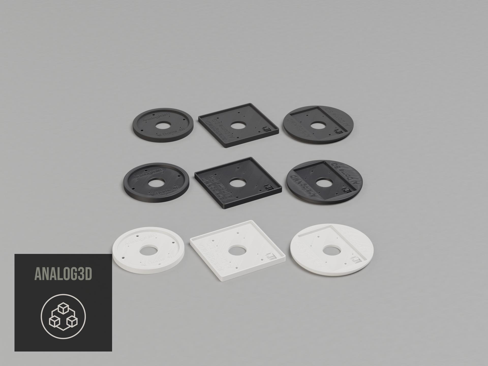 uvc-ai-dome — white PETG product render