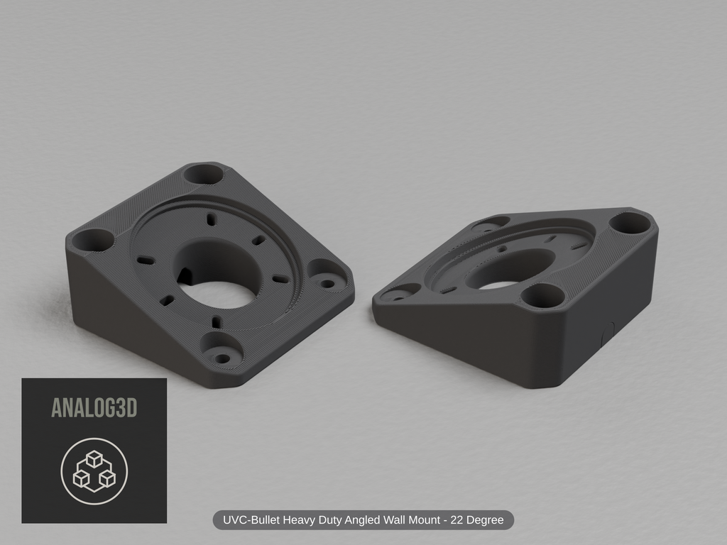 uvc-bullet-hd-wall-angled — carbon PETG product render