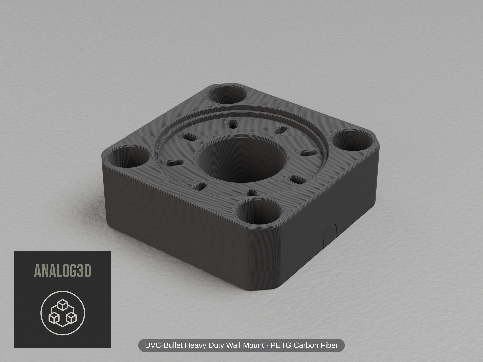 uvc-bullet-hd-wall — carbon PETG product render