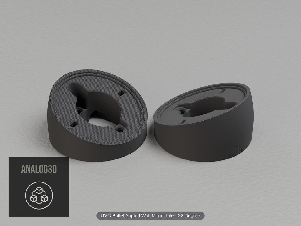 uvc-bullet-lite-wall-angled — carbon PETG product render