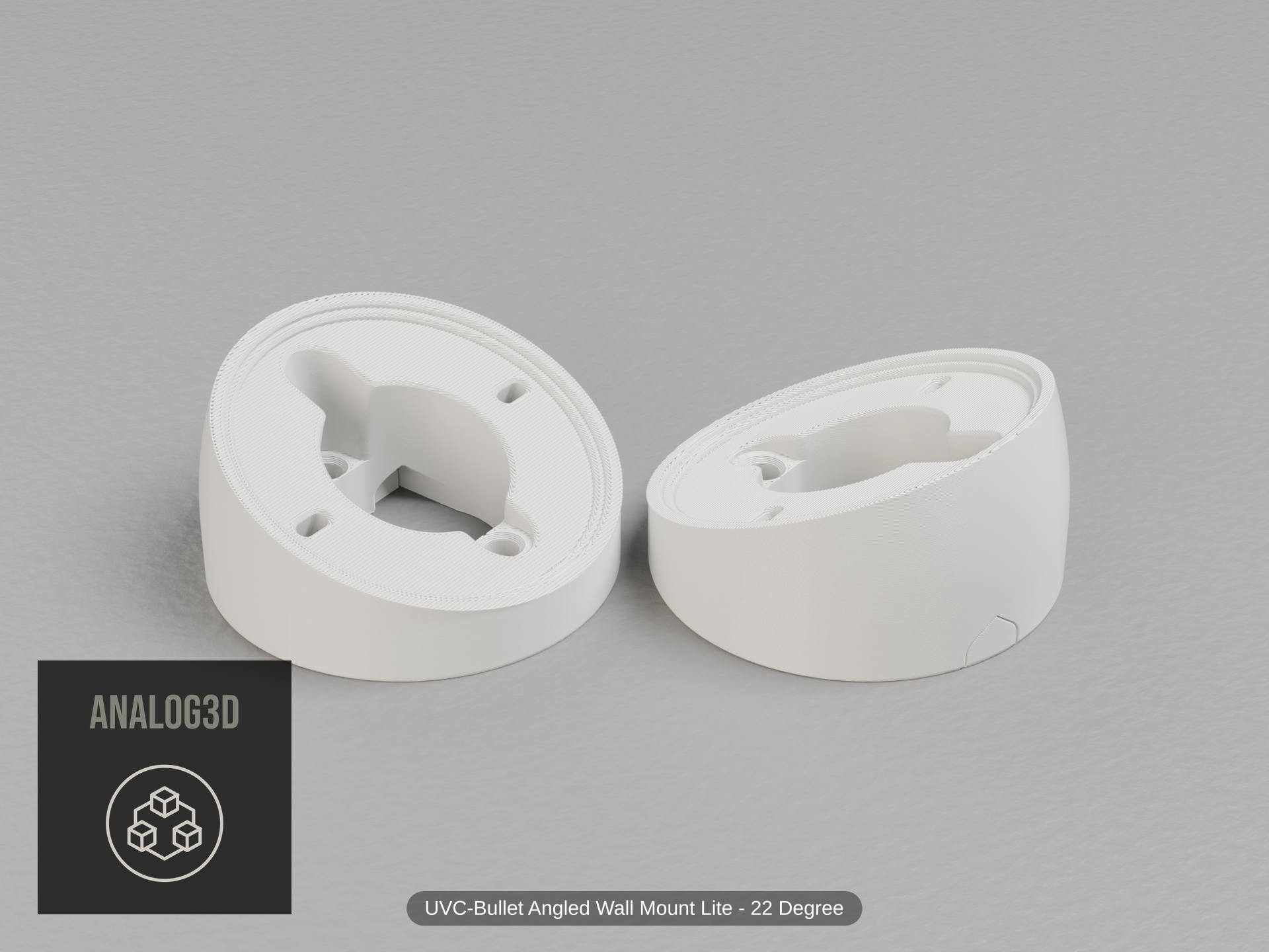 uvc-bullet-lite-wall-angled — white PETG product render