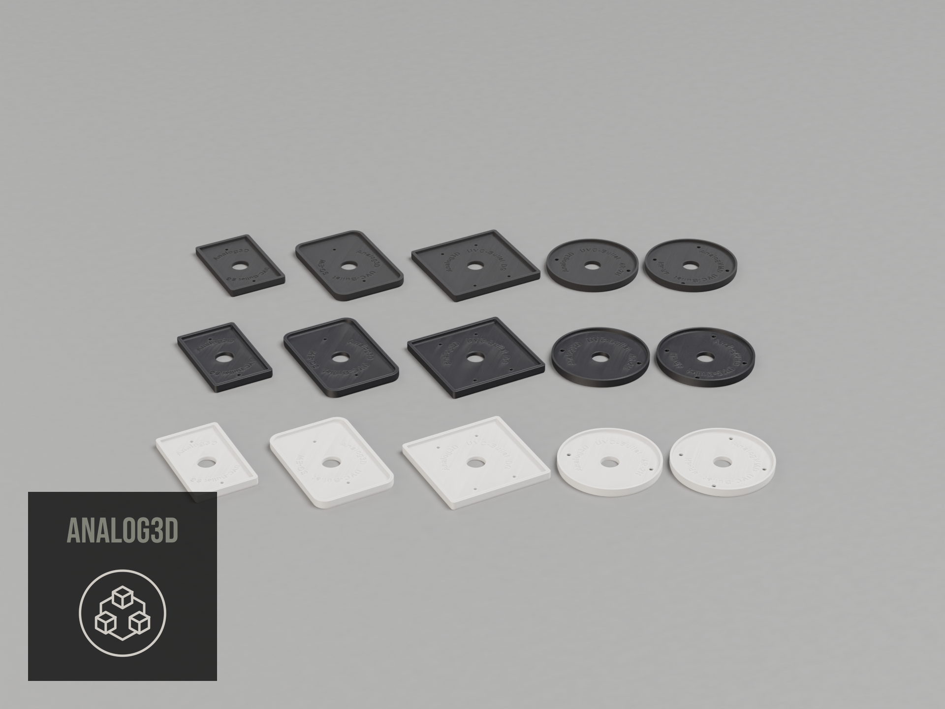 uvc-bullet-sg-dg-4r — white PETG product render