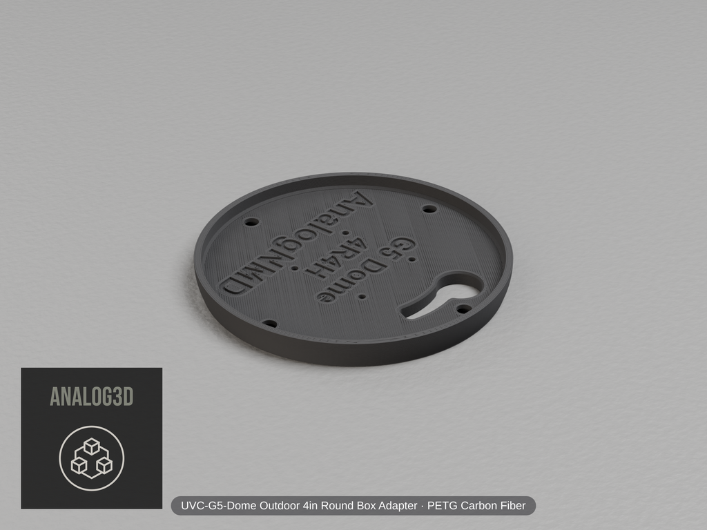 uvc-g5-dome-4r-4h — carbon PETG product render
