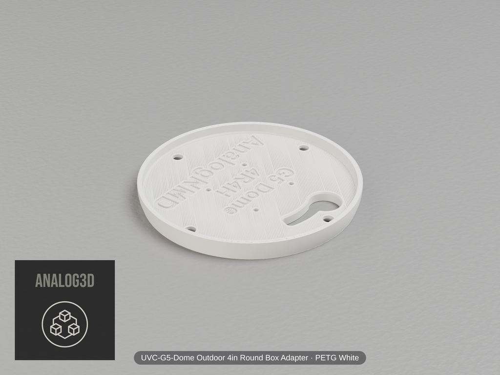 uvc-g5-dome-4r-4h — white PETG product render
