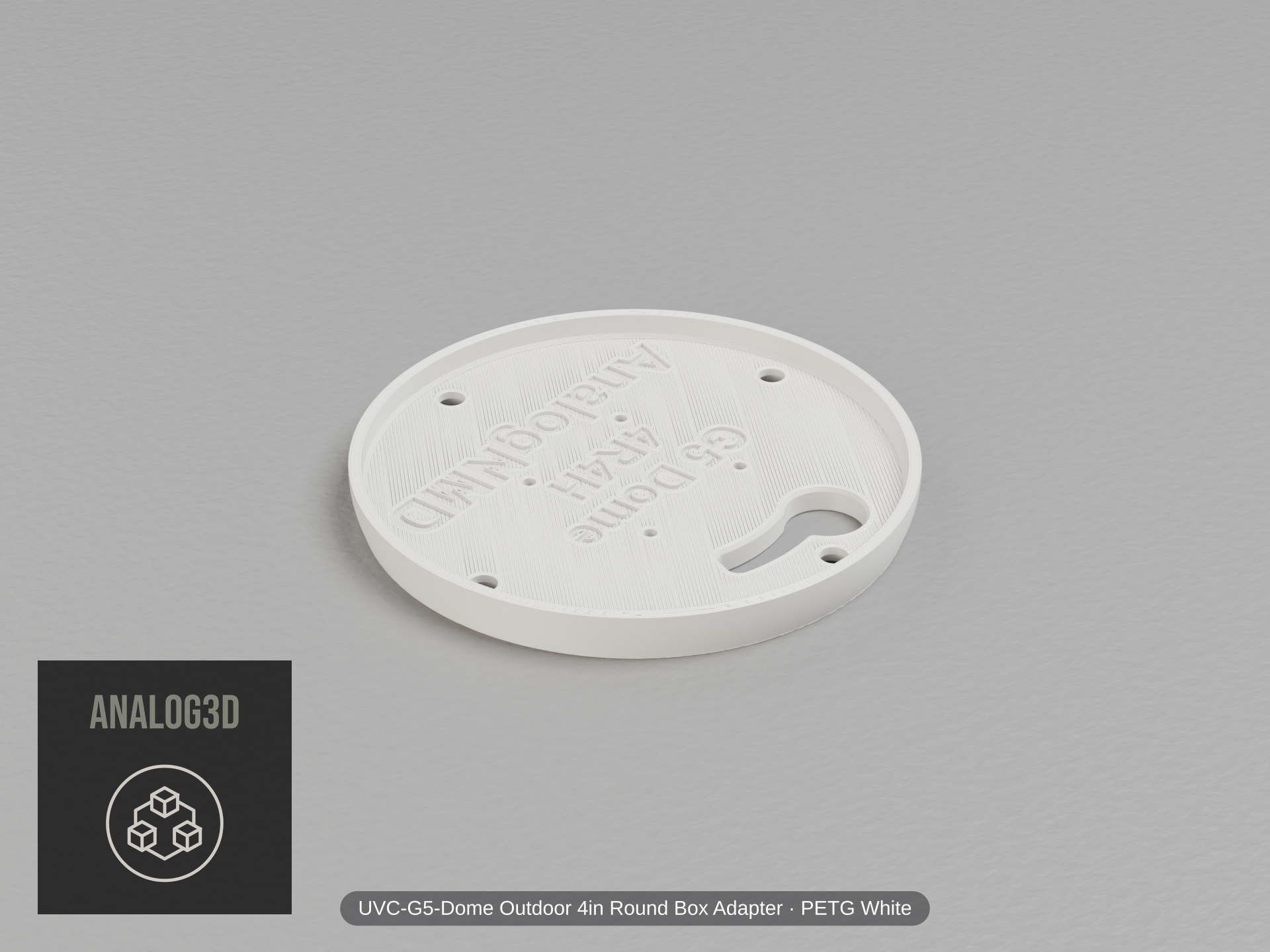 uvc-g5-dome-4r-4h — white PETG product render