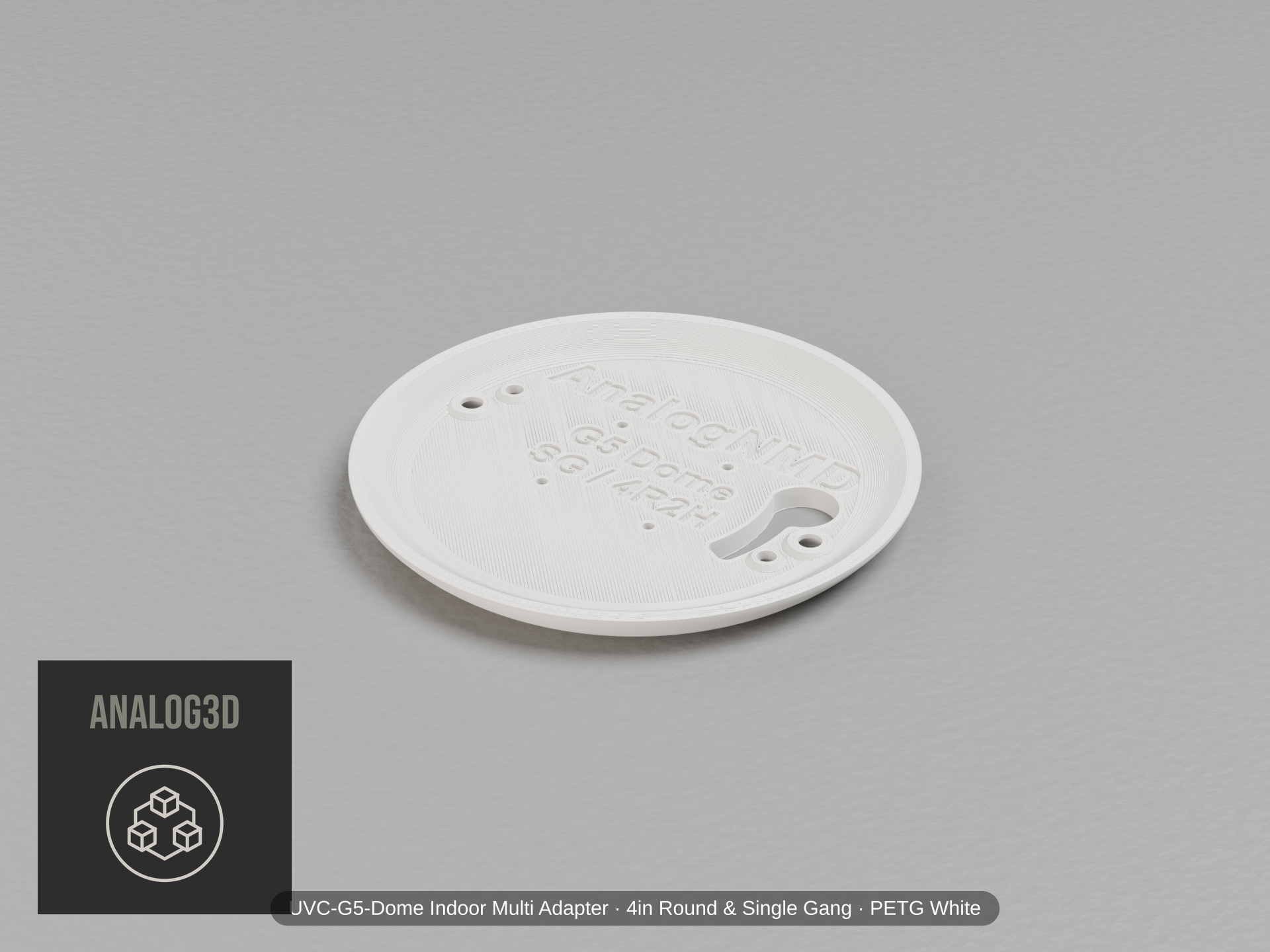 uvc-g5-dome-multi-4r-sg — white PETG product render
