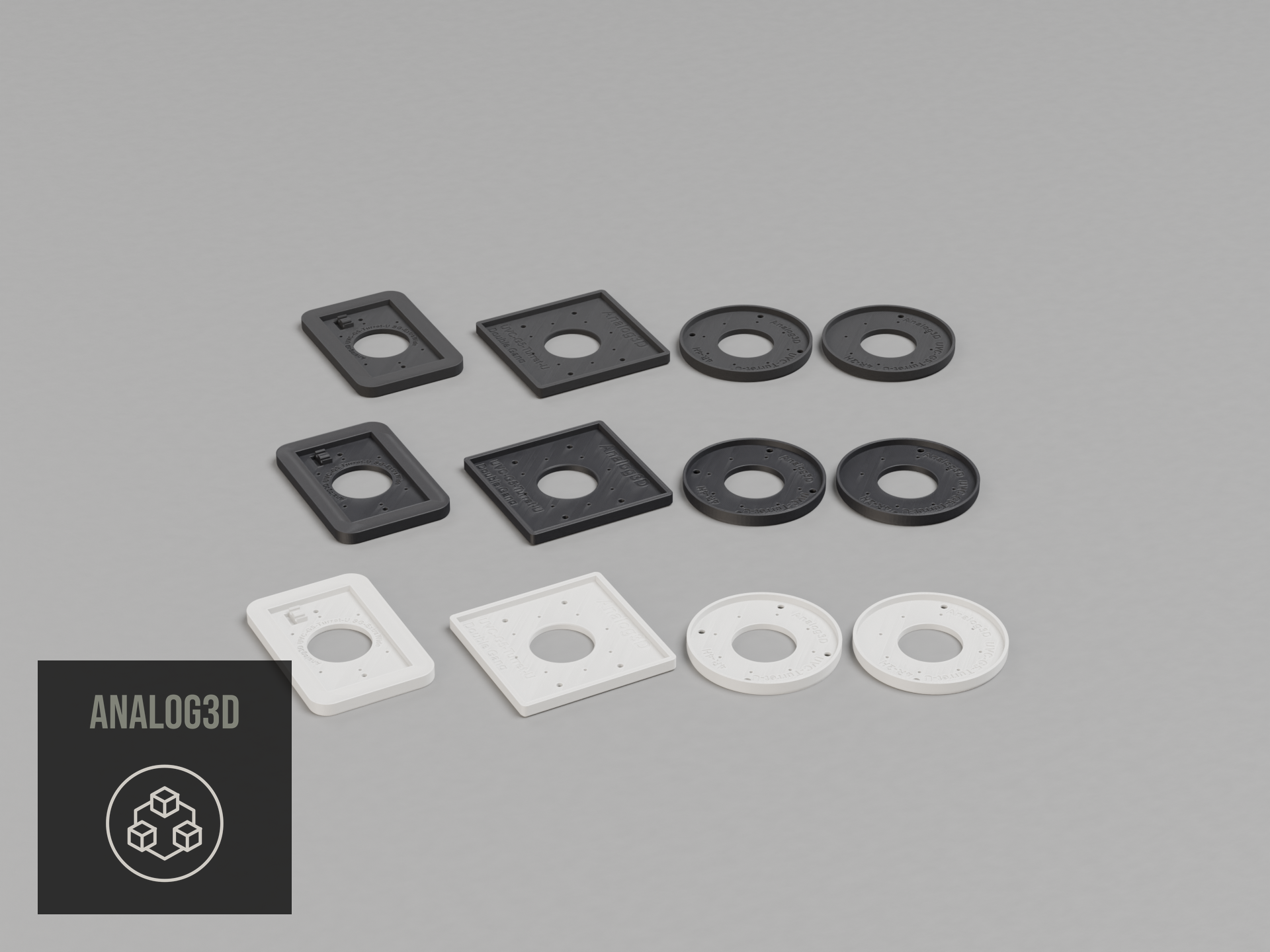 uvc-g5-turret-u-sg-dg-4r — white PETG product render
