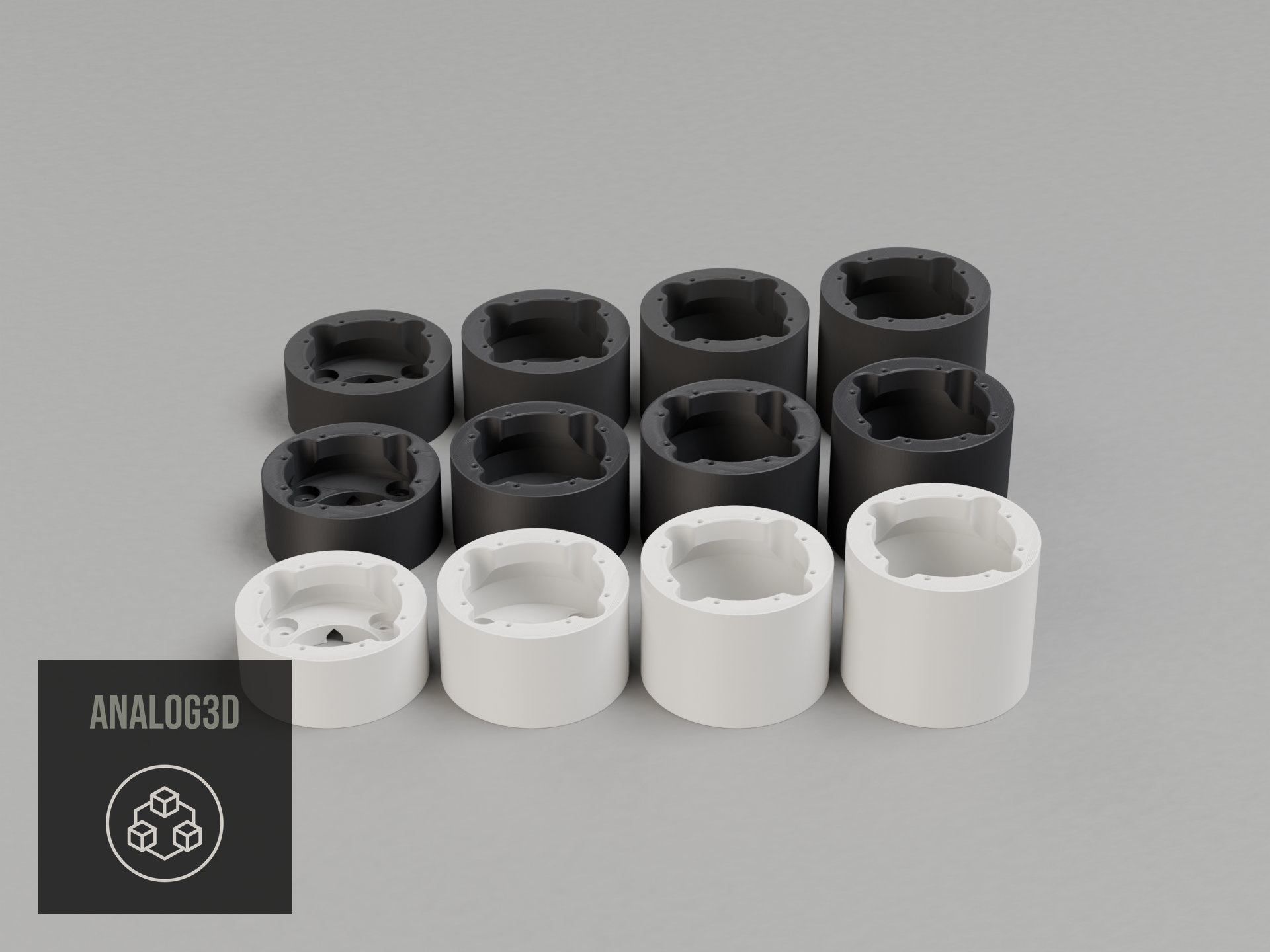 uvc-g5-turret-u-wall — white PETG product render