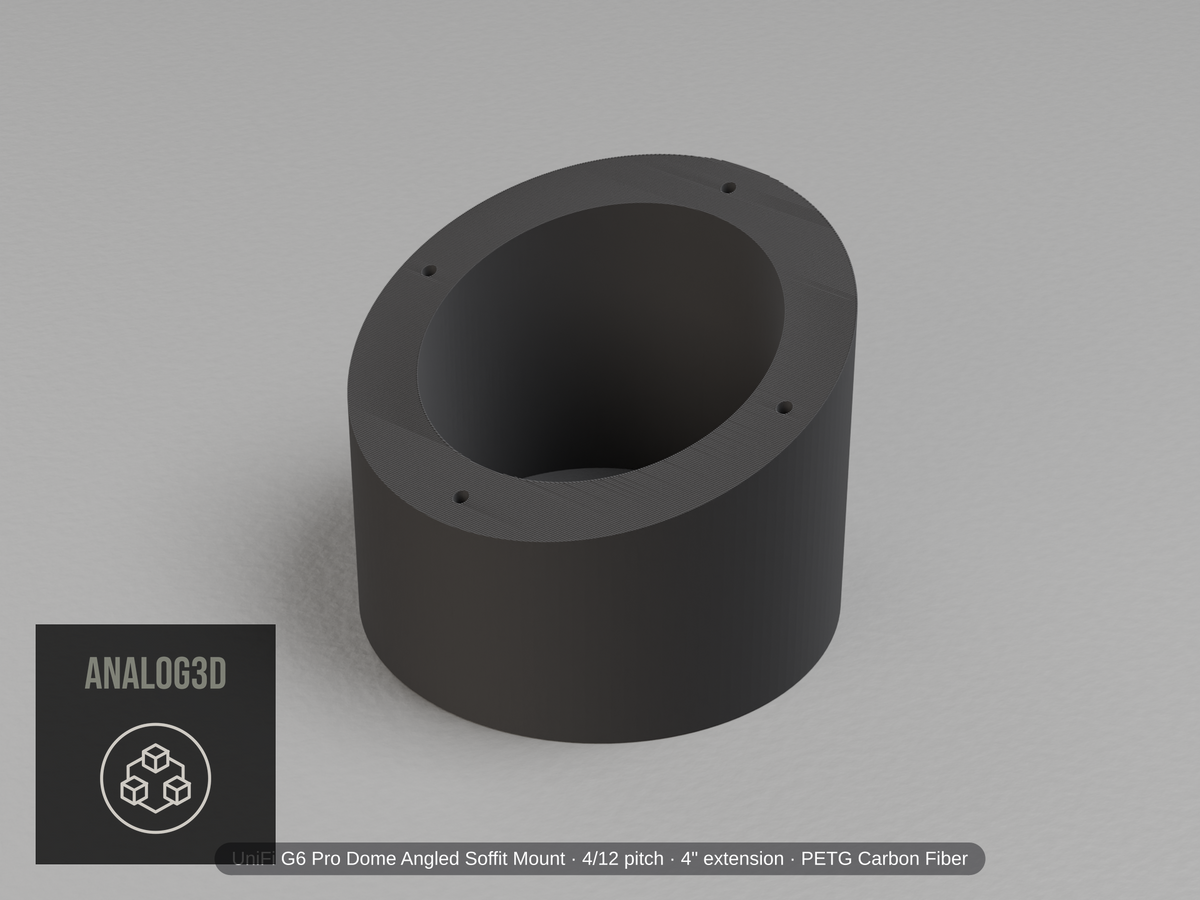 uvc-g6-pro-dome-soffit — carbon PETG product render