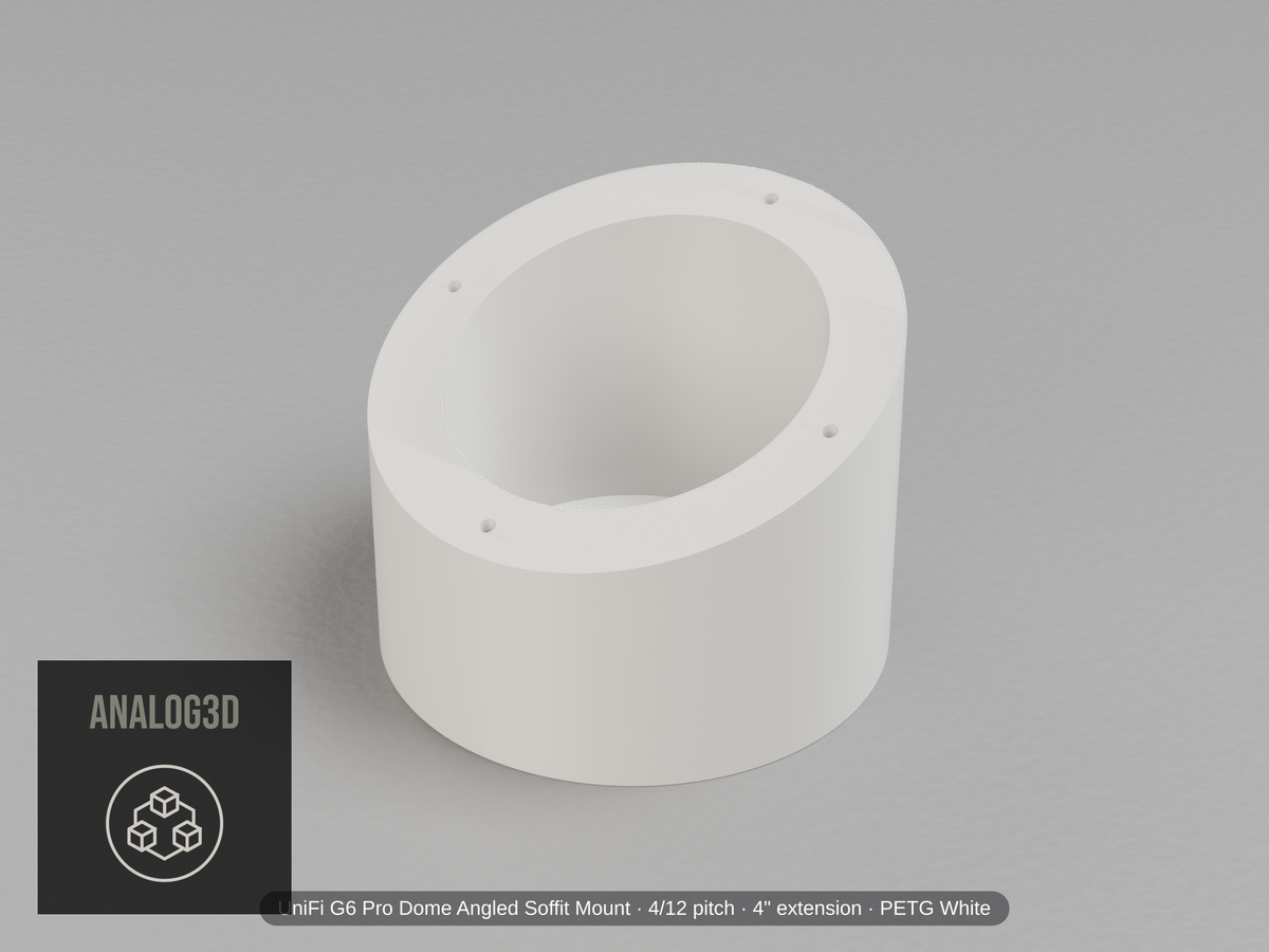 uvc-g6-pro-dome-soffit — white PETG product render