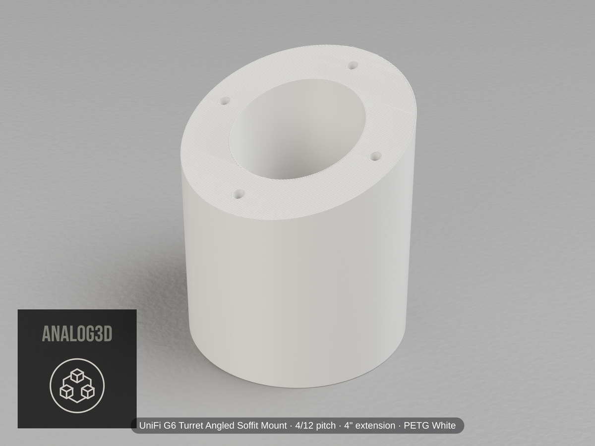 uvc-g6-turret-soffit — white PETG product render