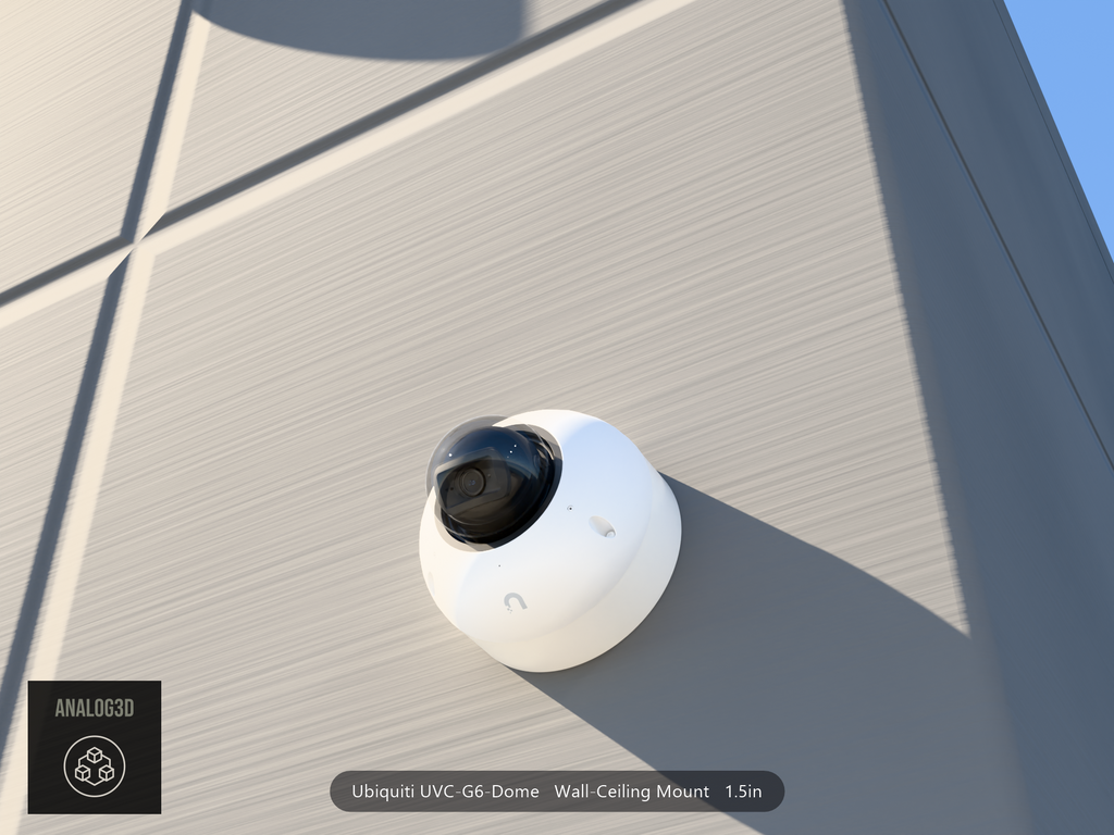 UVC-G6-Dome wall-ceiling mount - camera on concrete (installed scene)