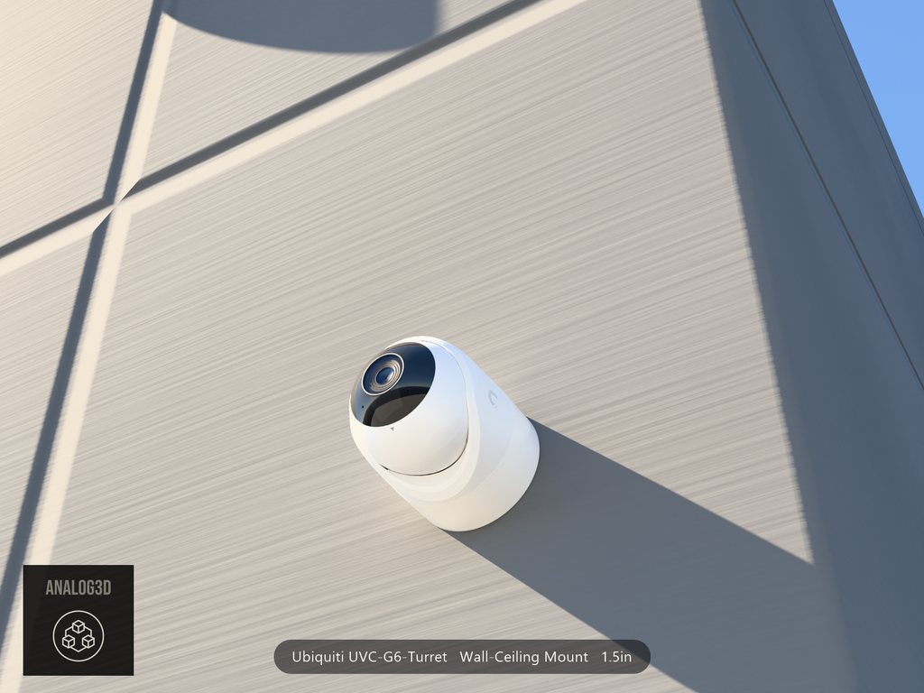 UVC-G6-Turret wall-ceiling mount - camera on concrete (installed scene)